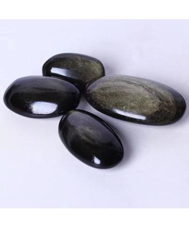 FUFIZU Wholesale Gems Golden Obsidian Palm 100G-135G Natural Oval for Decoration 1PC PINGJIUYIN - Buy Online on GoSupps.com