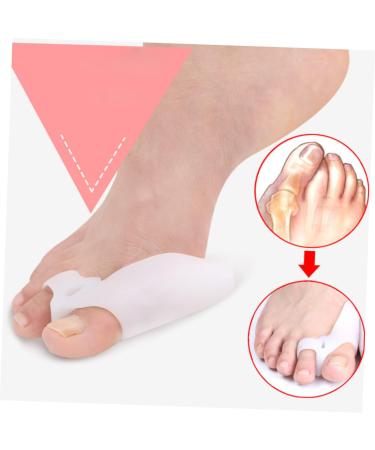 Healifty 5-Piece White Pedicure Separator & Bunion Cushion Set - Gel Stretcher, Orthotics, Valgus Adjuster - Buy Online on GoSupps.com