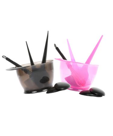 Lurrose Hair Dye Kit - 5-Piece Tinting Tools Set with Bowl Brush and Earmuffs for Home & Salon Use - Black Hair Dyeing Accessories - Buy Online on GoSupps.com