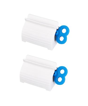 Tube Toothpaste Squeezer Toothpaste Squeezer Rolling Tube Toothpaste Squeezer Toothpaste Seat Holder Stand Rotate Toothpaste Dispenser For Bathroom Toothpaste Holder Stand Saves Toothpaste And Creams Blue