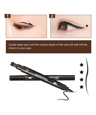 Waterproof Black Eyeliner Stamp Set - Epic Ink Eye Liner Hyper Precise Allday Liner 3-Piece Makeup Set for Flawless Looks - Buy Online on GoSupps.com