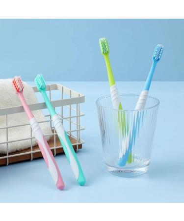 Ad-bcrbgen 1pc Concave Soft Bristle Orthodontic Toothbrush - Portable Travel Brush for Deep Cleaning Dental Care (Pink) - Buy Online on GoSupps.com