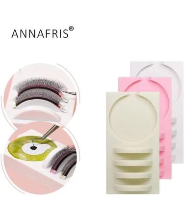 Buy 2-in-1 Acrylic Eyelash Extension Pallet Holder & Round Jade Stone Set - Premium Lash Grafting Tool Pad (Pink) for Perfect Lash Application - Buy Online on GoSupps.com
