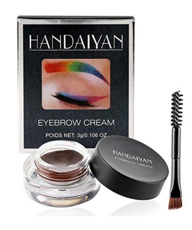 Mimore Colorful Eyebrow Gel Eyebrow Tattoo Cream Tint Makeup Colorfast Waterproof Long Lasting Fills and Shapes Eyebrows with Brush for Eyebrow Makeup (01)