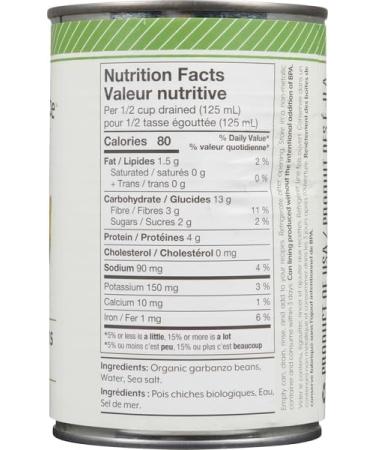 Earth's Choice Garbanzo Beans 12 count of 398ml - Buy Online on GoSupps.com