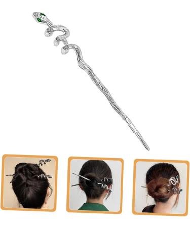 Mikinona Snake Hairpin Chopsticks for Hair Women Hair Accessories Hair Styling Accessories Chinese Hair Accessories Snake Hair Stick Hair Chopstick Hair Bun Stick Hair Stick for Women - Buy Online on GoSupps.com