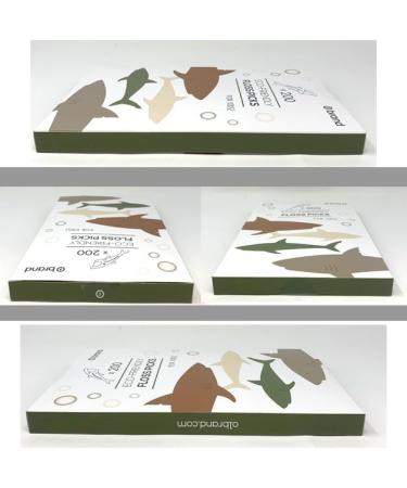 Kids Eco-Friendly Floss Picks 200 Picks Fun Animals and Colors Dental Floss Picks Plant Based (Shark) - Buy Online on GoSupps.com