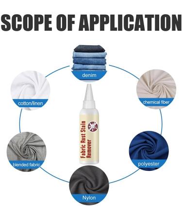 dijiusidy Apron Fabric Rust Remover Washroom Stain Remove Fluid Portable Beginner Professional Clothes Manual Agent Supply - Buy Online on GoSupps.com