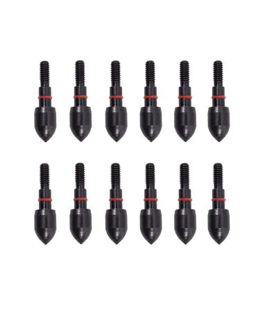 SOPOGER 12pcs Archery Bullet Points 100/125 Grain Field Points Arrow Screw-in Field Tips for Recurve Compound Bow Crossbow Hunting Shooting Practice 100 Gra
