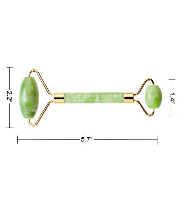 Natural Jade Roller for Face and Eyes - Noiseless Facial Massage Tool - Buy Online on GoSupps.com