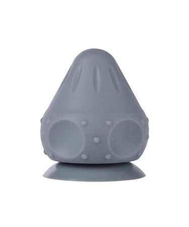 Assembly massage ball tool suction wall massager with several surfaces for sore muscles myofascial relaxation stress reduction trigger point and deep tissue massage (gray)