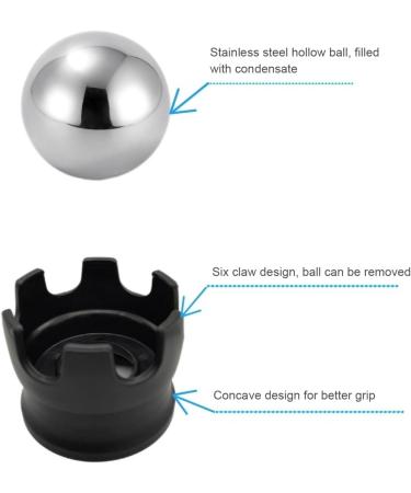 Buy Besportble 4-Piece Ice Roller Massage Device Set - Manual Metal Hand Massager & Cryospheric Muscle Ball for Effective Body Relief | International Shipping Available - Buy Online on GoSupps.com