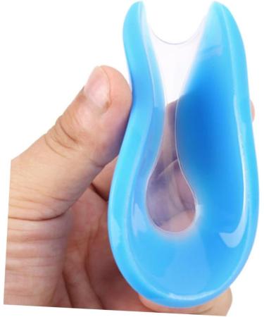 FRCOLOR U-Shaped Heel Cups - 2 Pairs Silicone Gel Heel Pads for Increased Comfort & Support - Perfect for Shoe Inserts - 11.5x7x0.2 cm Blue - Buy Online on GoSupps.com