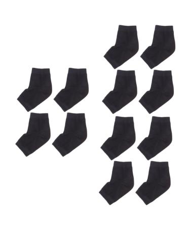 POPETPOP 6 Pairs Dry Feet Socks Stocking Stuffers for Guys Silicone Socks Moisturizing Heel Socks Woman Cracked Heel Socks Moisturizing Socks Ankle Socks Pedicure Men and Women Lining