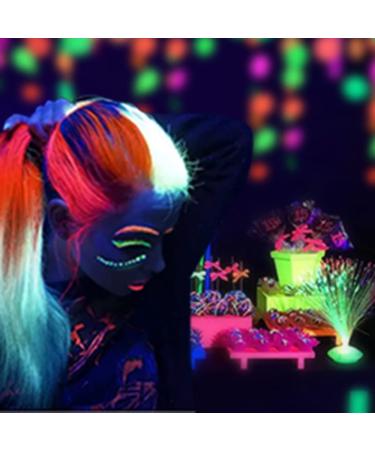Glow in The Dark Face Body Paint Set - 12 Pcs UV Black Light Makeup Kit for Kids & Adults - Non-Toxic Fluorescent Face Paint Crayons for Halloween & Masquerade - Buy Online on GoSupps.com