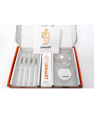 LINHART Teeth Whitening Kit with LED Light - Professional Dental Whitening Gel and 16-Led Whitening Light for No Sensitivity Whitening - Buy Online on GoSupps.com