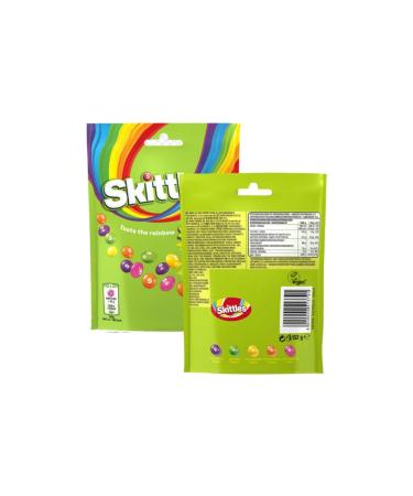 Skit-tles Crazy Sours Sweet Candy Snacks Chewy Sour Candy for Halloween Treats Holiday Candy Christmas Candy and Snacks for Kids 152g (Pack of 1)