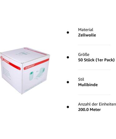 NOBATEX Elastic Gauze Bandages 6 CM x 4 M - 50 Pack | Premium Quality International Shipping - Buy Online on GoSupps.com