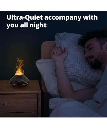 Marzius Flame Aroma Diffuser & Humidifier | 7 Color Night Light | Essential Oil Diffuser for Home Bedroom Yoga Office | Waterless Auto-Power-Off (White) - Buy Online on GoSupps.com
