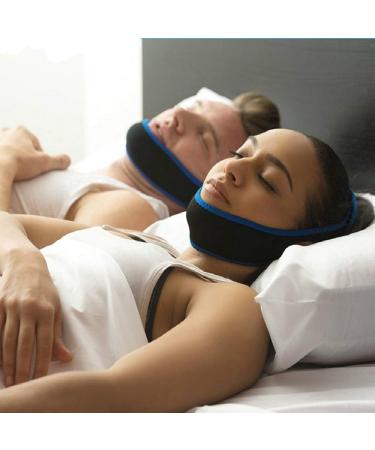 Adjustable & Breathable Anti Snoring Chin Strap - Purple Snore Reduction Solution for Children, Men, and Women - Buy Online on GoSupps.com