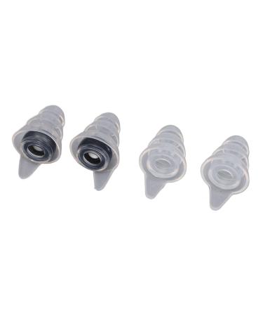 4PCS Noise Reduction Ear Plugs Silicone Hearing Musician Earplugs with Acoustic Filter Ergonomic Design