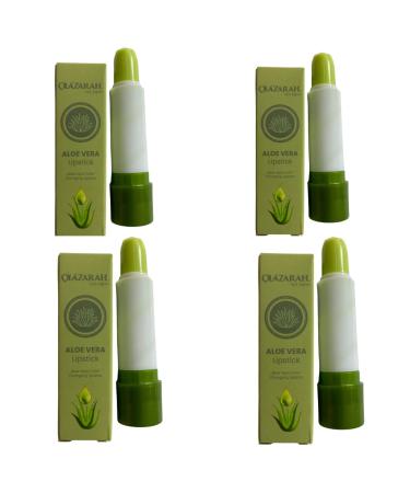 Aloe Vera Lipstick Long Lasting Nourishing Soothing Lip Balm Magic Temperature Color Change Lip Gloss (4pcs) 2 oz