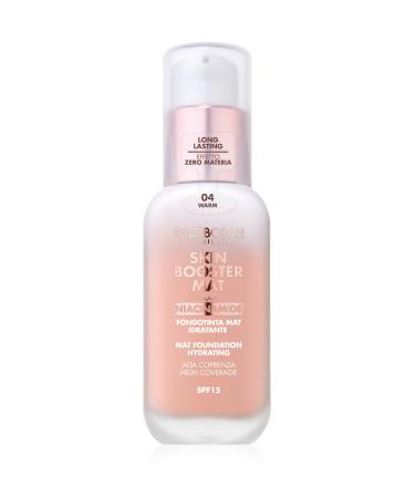 DEBORAH Deborah Milano - Skin Booster MAT - Serum Foundation SPF 15 No. 4 Warm energizing and brightening - Vitamin C - Natural effect - Evens skin tone - 30 ml