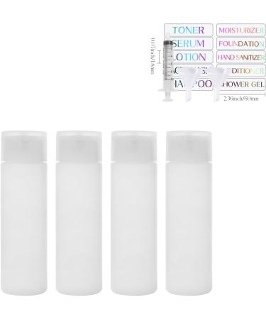 4 Pack 50ml Travel Bottles | Refillable Squeeze Bottles for Make-up Shampoo & Lotion | Transparent Plastic Travel Accessories - Buy Online on GoSupps.com