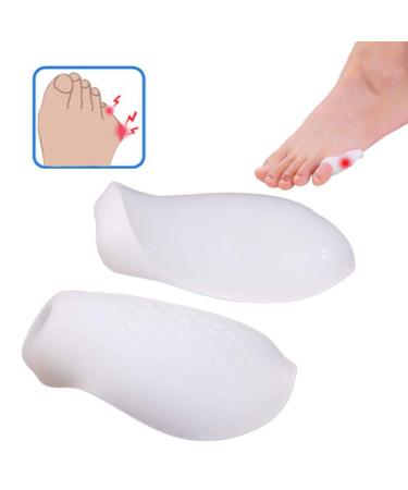 Gel toe spreader 2 pieces of silicone toe spreader smooth iron thumb Valgus bunion corrector pillow foot pain relief for dancers yogis and athletes