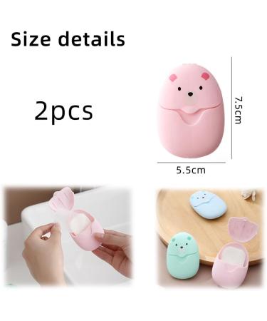 Jocxzi Paper Soap Leaves - 100 Travel Soap Sheets (2x Boxes) | Convenient & Compact for International Use - Buy Online on GoSupps.com