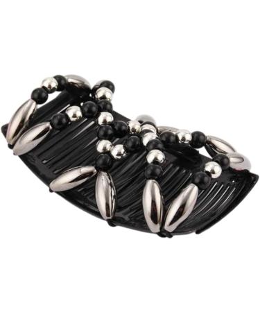 Beads Hair Combs Magic Stretchy Double Comb Hair Clips Elastic Hairpins Accessories Beads Hair Comb - Buy Online on GoSupps.com