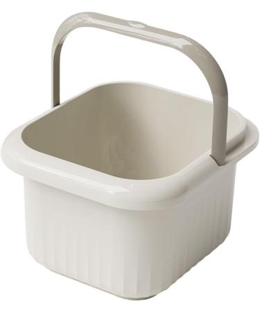 Bassin de bain de pieds portable offrant une exp rience massage pratique et relaxante pour les pieds fatigu s. Bassin pour le bain Seau pour Blanc 21.5 x 25 x 23.5 cm Blanc 1 unit (Lot de 1) - Buy Online on GoSupps.com