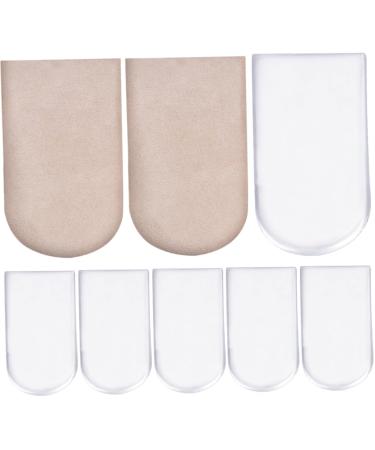 Beaupretty 1 Set Half Size Heel Pad Half Lift Cushions Unisex Heightened Heel Pads Insoles Men Portable Heel Pads Practical Heightened Pads Self-Adhesive Shoe Insole Unisex Heel Cushions