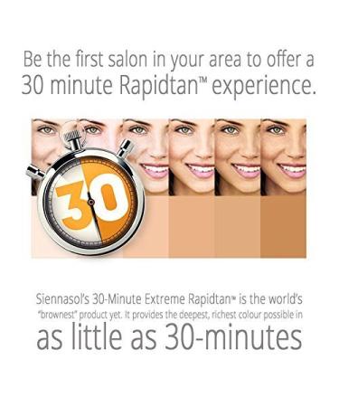 Siennasol Rapidtan 20% DHA/Erythrulose Premium Spray Tan Solution - 1 Hour Tan - Paraben & Alcohol Free - 1L/33.8oz - Buy Online on GoSupps.com