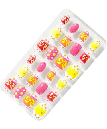 10 Set of 1 Set Fake Nails Medium Length Files Square Style Matte Press on Stick Wraps Art Decals Artificial Manicure Kit - Buy Online on GoSupps.com