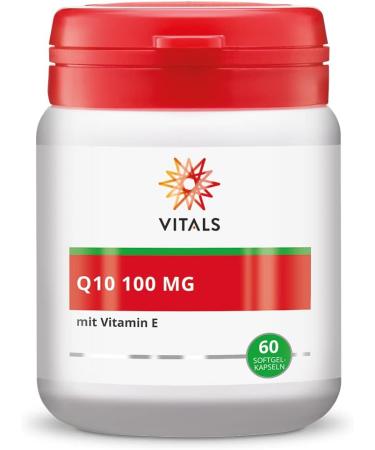 Buy Vitals Q10 100mg Softgel Capsules - High-Quality CoQ10 with Vitamin E | 60 Count - Kaneka Certified - Buy Online on GoSupps.com