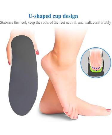 Plantar Fasciitis Arch Support Orthopedic Insoles Relieve Flat Feet Heel Pain Shock Absorption Comfortable Inserts (Large(EU 40-46)) - Buy Online on GoSupps.com