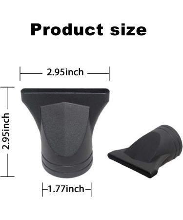 2PCS YAFIYGI Hair Dryer Attachment - Universal Plastic Blower Nozzle for Salon Styling - Fits Outer Diameter 4.2cm to 4.6cm - Buy Online on GoSupps.com