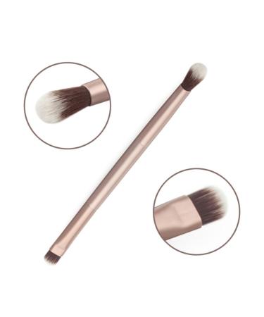 Double Ended Eyebrow & Eyeshadow Brush - Soft Vegan Bristles for Precision & Blending | Versatile Makeup Tool - Buy Online on GoSupps.com