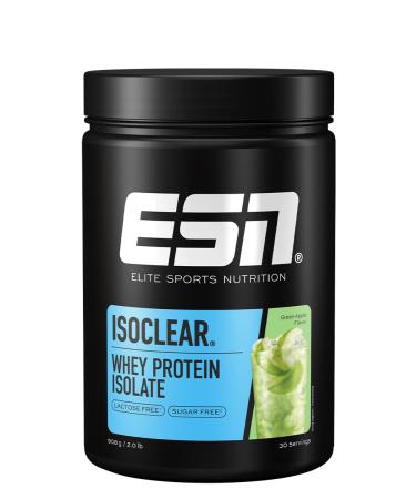 ESN ISOCLEAR Whey Isolate Protein Powder Green Apple 908 g Clear Whey Green Apple 908 g (1 pack)