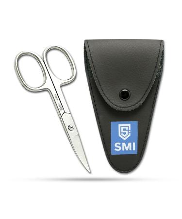 SMI Left-handed Nail Scissors Curved Fingernail Toenail Scissors Manicure Pedicure Scissors Stainless Steel with Case - Buy Online on GoSupps.com