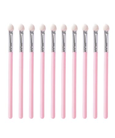 SALOCY Eyeshadow Brush,Sponge Eyeshadow Applicators,10 PCS Eye Shadow Brushes Cosmetic Tool Eyeshadow Sponge Brushes Makeup Applicator, Pink