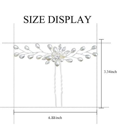 ZHIZAIHU 6 Pieces Crystal Wedding Hair Combs Hair Accessories for Girls - Buy Online on GoSupps.com