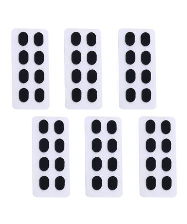 24 Pairs Non-Slip Soft Adhesive Nose Pads for Glasses & Spectacles - Black 1.0 mm - International Shipping Available - Buy Online on GoSupps.com