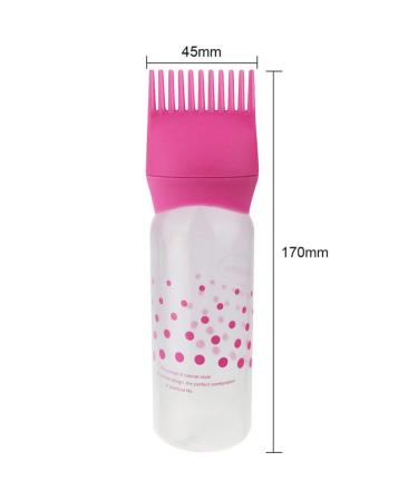 Frcolor 2-Piece Root Care Comb & Applicator Bottle for Hair Dye | Essential Hair Coloring Tools in Rosa - Perfect for Scalp Treatment - Buy Online on GoSupps.com