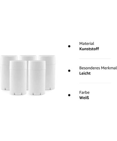 Hustar 15ml Refillable Plastic Container Set - 10 pcs for Deodorant Lip Balm & Lip Gloss - International Shipping Available - Buy Online on GoSupps.com