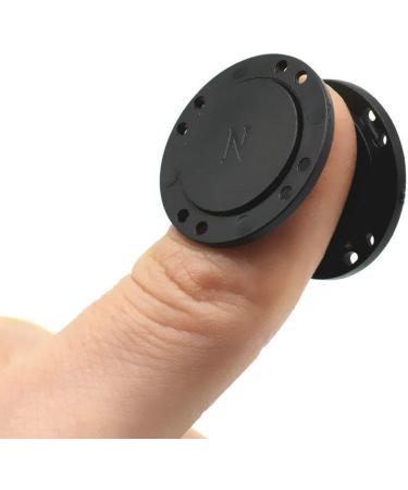 6pcs 26mm Black Magnetic Coat Buttons | Invisible Hidden Sewing Snaps for Clothing & Bags | Washable Nylon with Magnets Inside - Buy Online on GoSupps.com