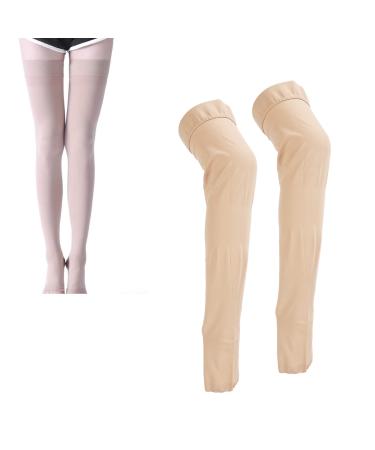 Compression stockings open toes compression stockings thigh high 23 32 mmHg toe -free compression stockings for varicose veins 3XL