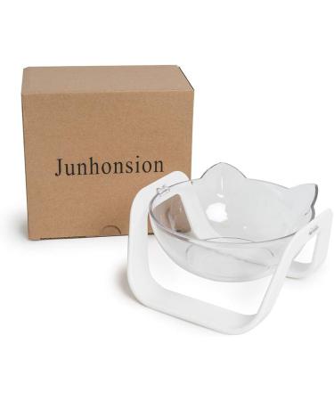 Junhonsion 15 Tilted Platform Cat Bowl - Anti-spill, Adjustable Pet Food Water Bowl for Cats and Small Dogs - Buy Online on GoSupps.com