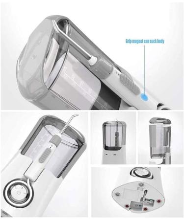 GeRRiT Electric Water Flosser - Cordless Dental Oral Irrigator with 3 Modes & 6 Tips | International Shipping Available - Buy Online on GoSupps.com